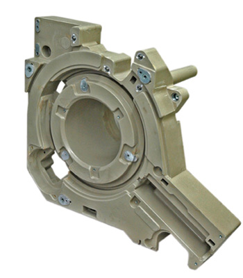 Overmolded component for medical device overmolded RIM part